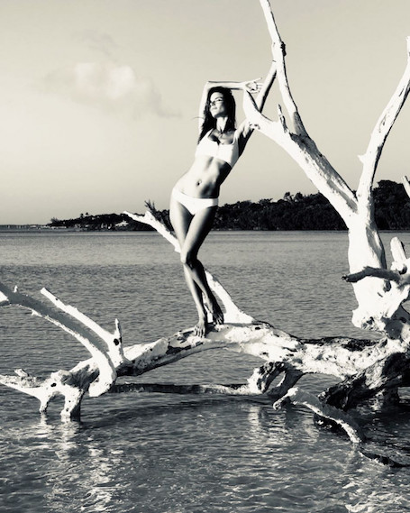 Алессандра Амбросио впечатлила идеально плоским животом в ярком бикини. Фото