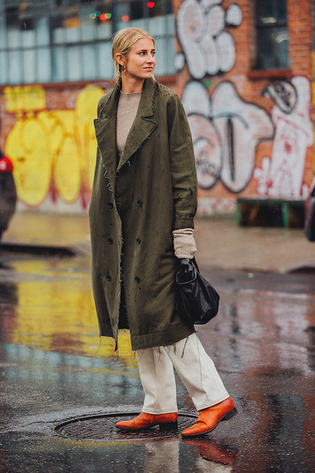 Street style на Неделе моды в Нью-Йорке: искусство многослойности. Фото