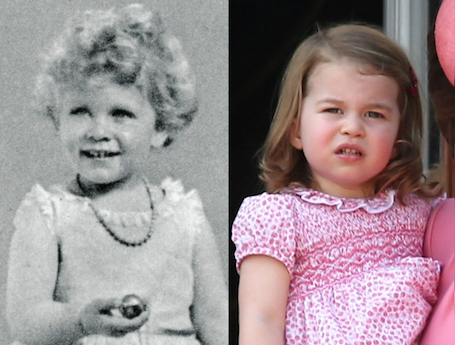 Маленькая принцесса Шарлотта растет точной копией королевы Елизаветы II! Фото