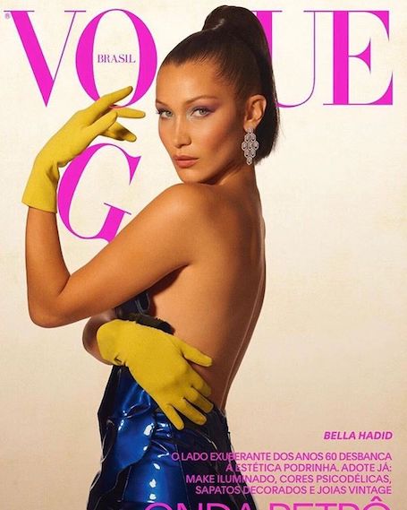 Белла Хадид для обложки Vogue примерила наряды на грани приличия! Фото