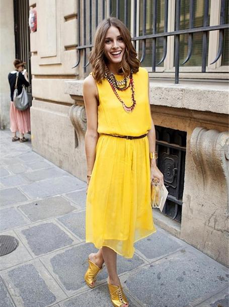Мед и горчица: на пике моды платья желтых оттенков. Фото