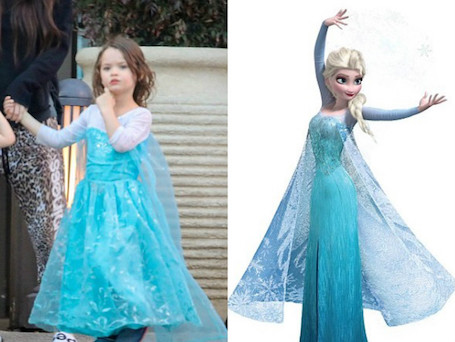4-летний сын Меган Фокс надел платье принцессы Эльзы из мультика. Фото