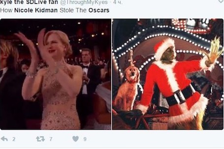 Оскар 2017: Николь Кидман стала посмешищем за свое неумение аплодировать. Фото