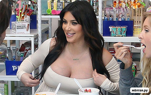 Беременная Ким Кардашьян растолстела до невероятных размеров