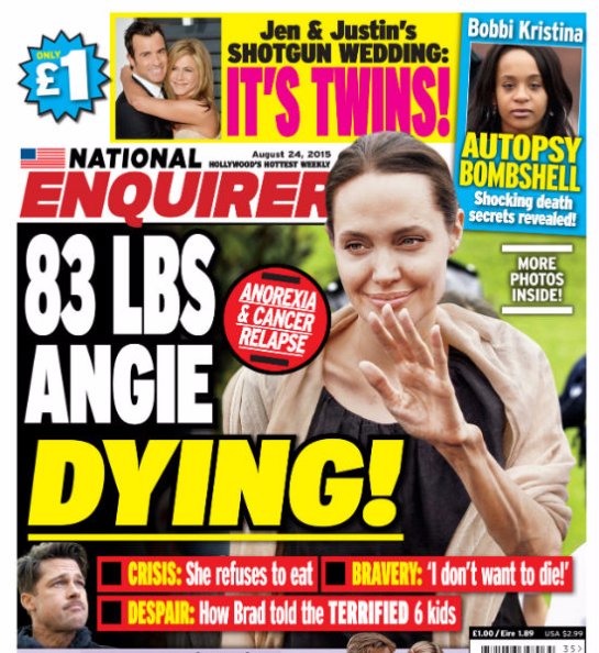 Анджелина Джоли ужасно похудела